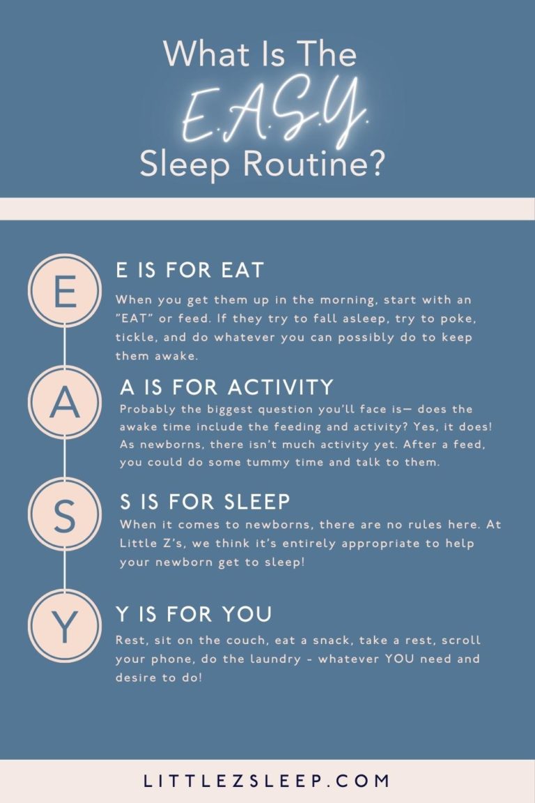 What is the EASY sleep schedule?