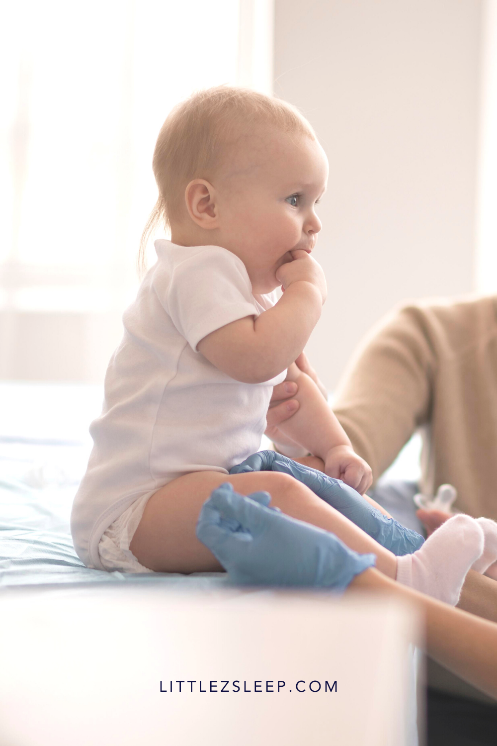 Baby receiving vaccines
