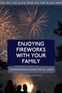 Parents and children enjoying fireworks with your family on July 4th